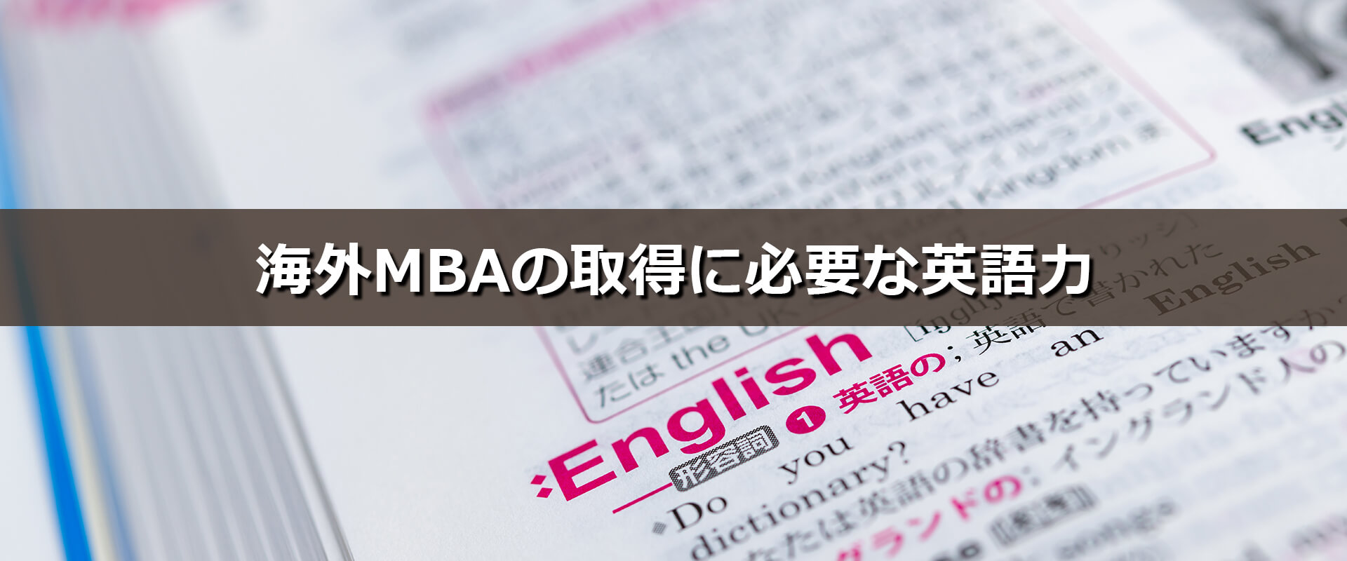 海外mbaの取得に必要な英語力 Online Mba Exejapan Business School